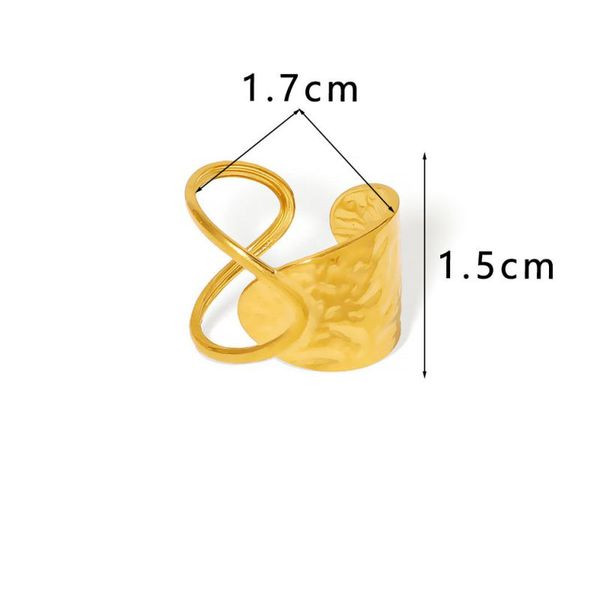 Фантазийное кольцо "Зигзаг" с широким основанием CJL88523