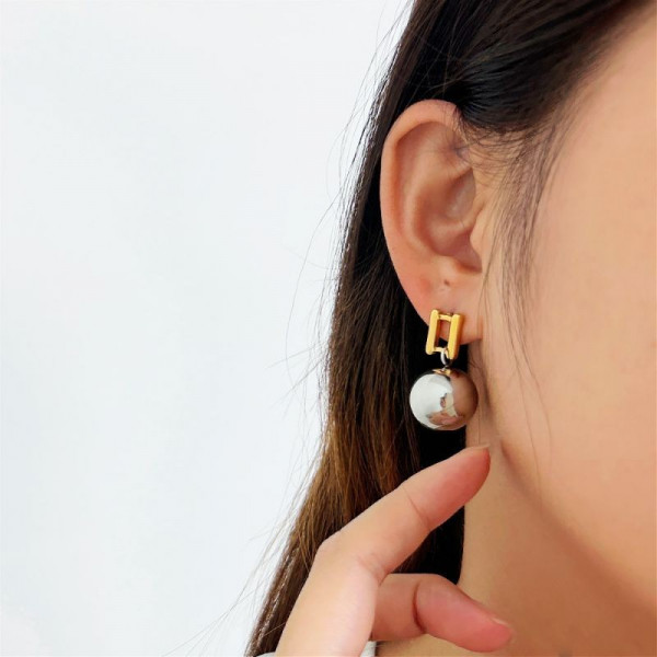 Серьги сталь CJG38236