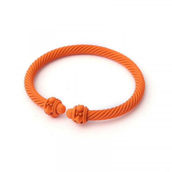 Браслет жесткий разомкнутый с узелками CJH58825