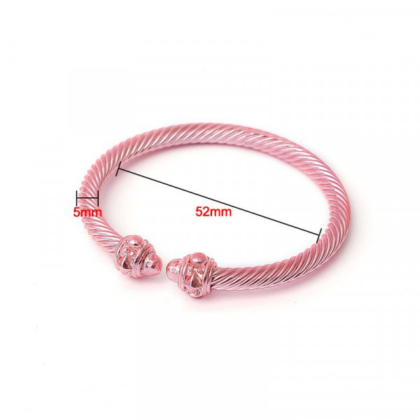 Браслет жесткий разомкнутый с узелками CJH58825