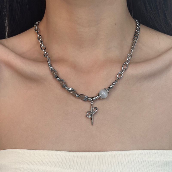 Колье из стали CJH55738