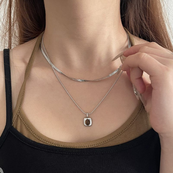 Колье из стали CJH56282