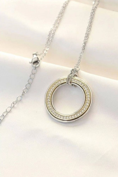 Колье медицинская сталь с напылением золотом J10851CJJ