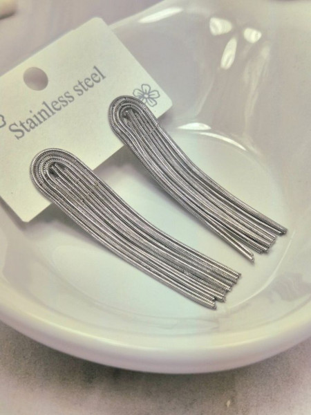 Серьги медицинская сталь J10859(CJJ)