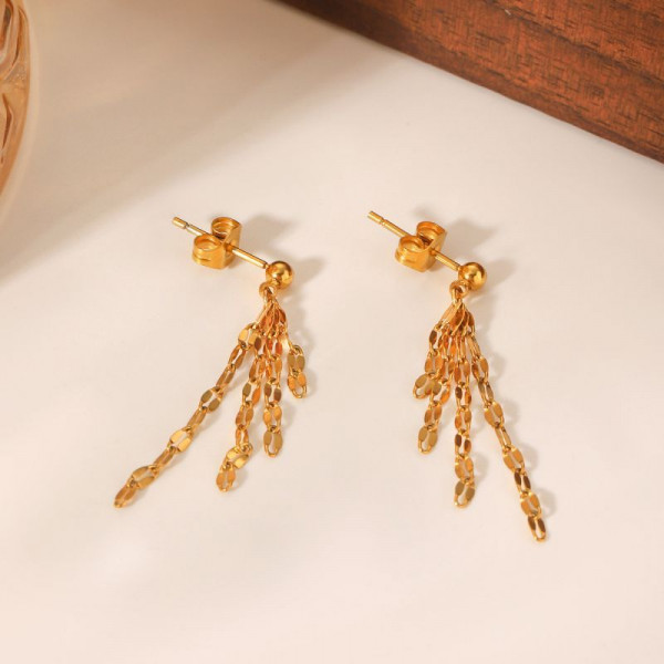 Серьги сталь CJN93176