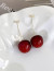Серьги-подвески в форме спелых вишен M19205