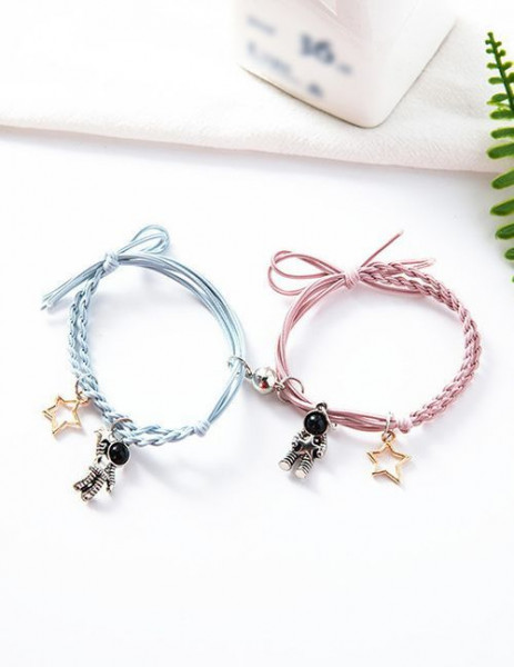 Парные браслеты космический дуэт с астронавтами U09677