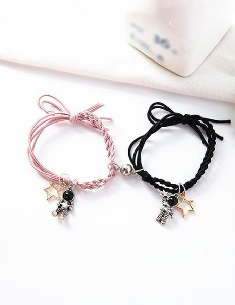 Парные браслеты космический дуэт с астронавтами U09677