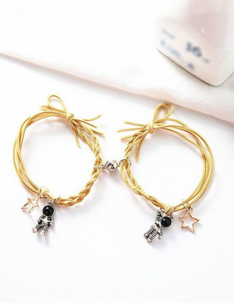 Парные браслеты космический дуэт с астронавтами U09677