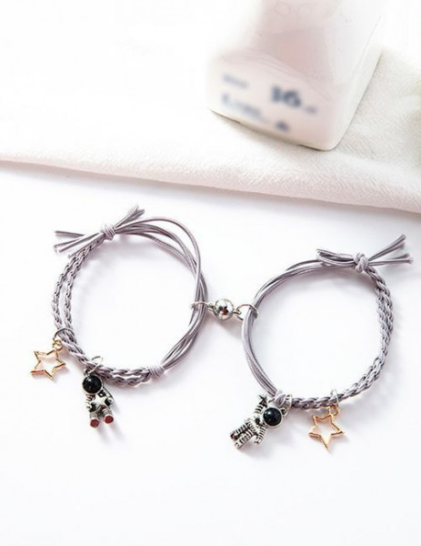 Парные браслеты космический дуэт с астронавтами U09677