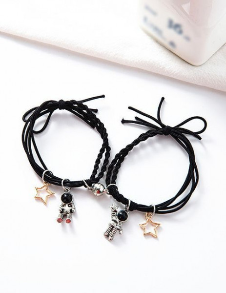 Парные браслеты космический дуэт с астронавтами U09677