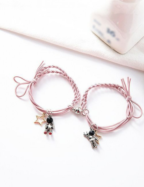 Парные браслеты космический дуэт с астронавтами U09677