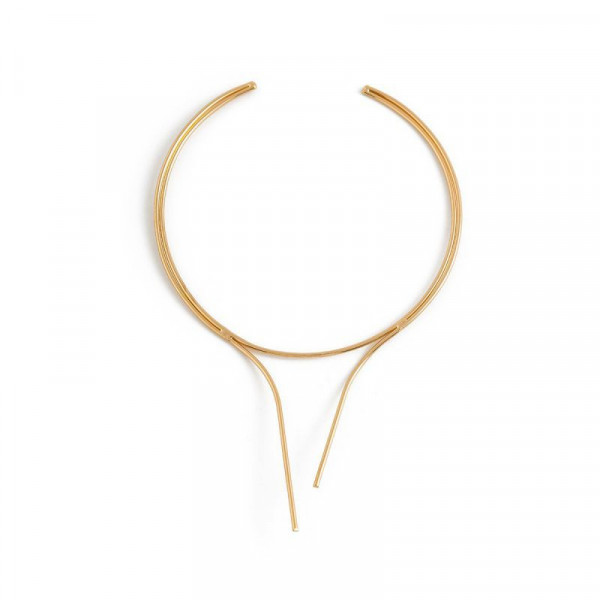 Колье-обруч асимметричное футуристичной формы CJJ31239