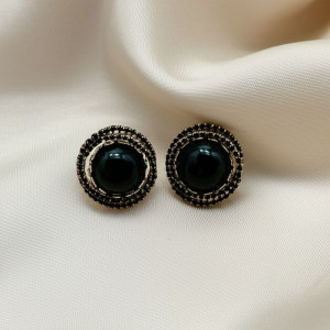 Серьги медицинская сталь с напылением золотом J11247CJJ