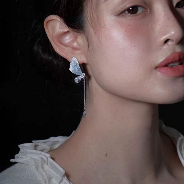 Серьги ювелирный сплав с серебряным гвоздиком J10596CJJ