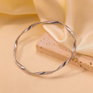 Жесткий браслет с винтовым плетением CJH32260