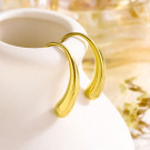 Золотистые серьги-пусеты Капли CJH15097