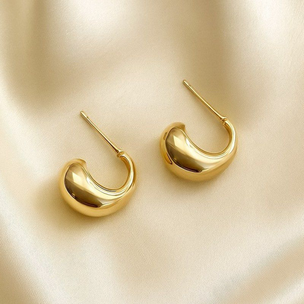 Серьги-кольца с мягким изгибом J10674CJJ