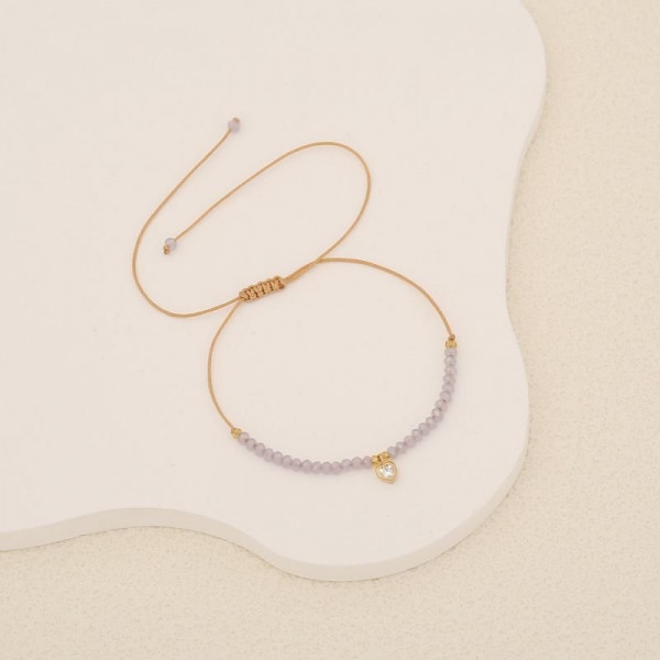 Браслет из тонкой нити с кристаллами CJC59801