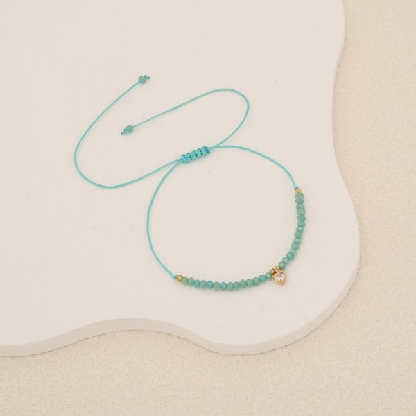 Браслет из тонкой нити с кристаллами CJC59801