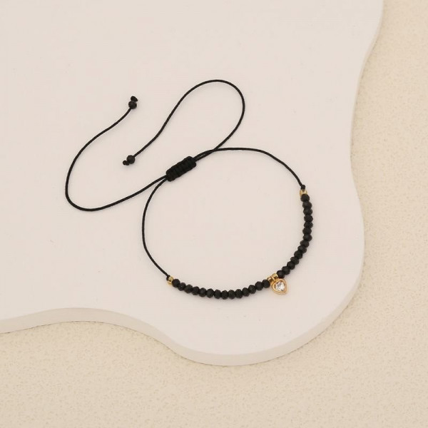 Браслет из тонкой нити с кристаллами CJC59801