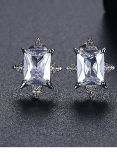 Серьги-пусеты «Ледяной кристалл» P18741