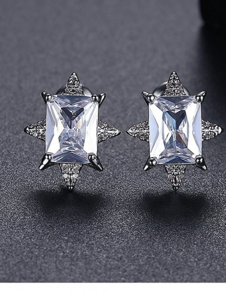 Серьги-пусеты «Ледяной кристалл» P18741