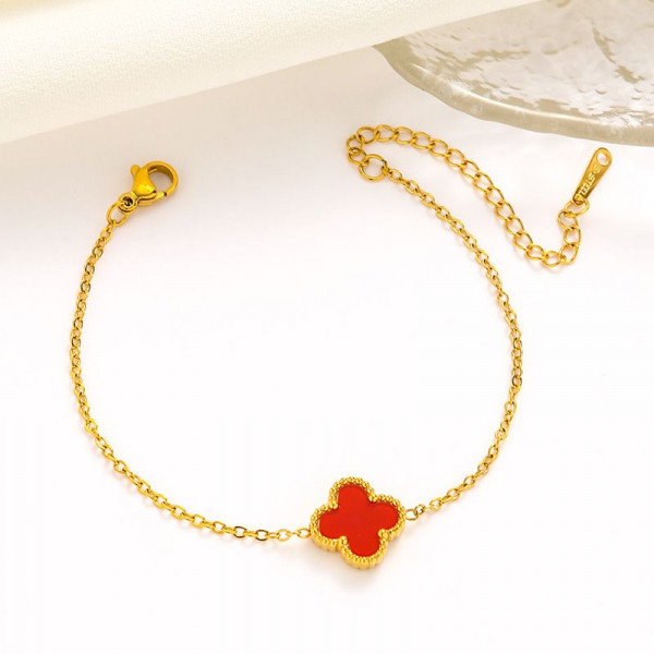 Браслет-нить с красным клевером 1J12028CJJ