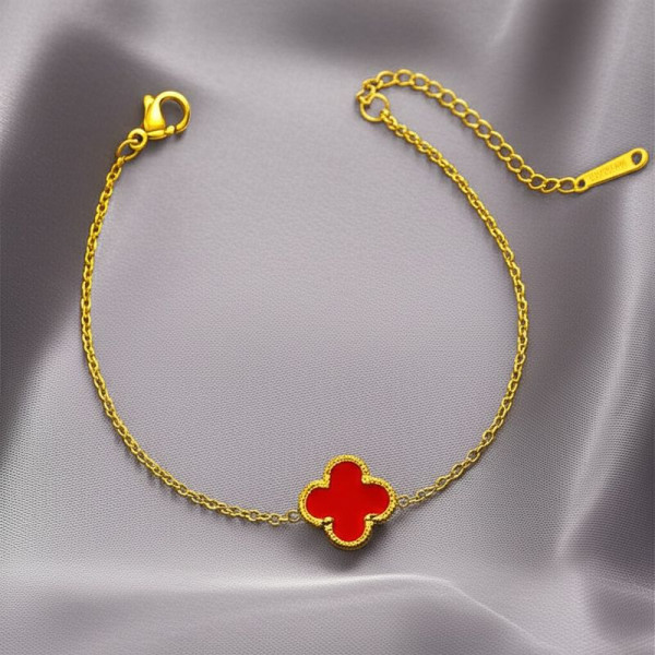 Браслет-нить с красным клевером 1J12028CJJ