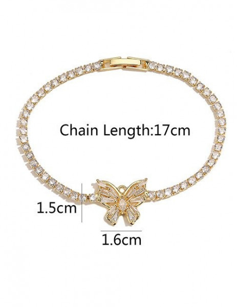 Браслет-дорожка с изящным бантом Z38169