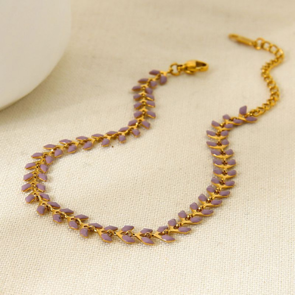 Браслет-цепочка с дорожкой из мелких жемчужин CJP79971