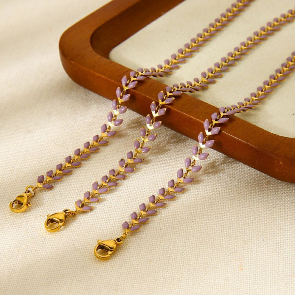 Браслет-цепочка с дорожкой из мелких жемчужин CJP79971