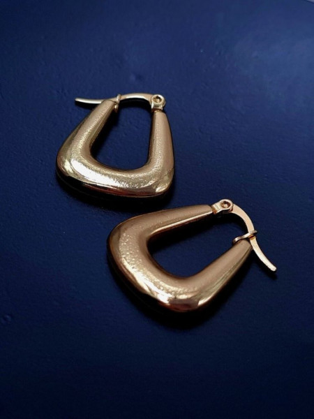 Массивные серьги-кольца конго каплевидной формы J10282CJJ