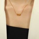 Золотистая цепочка с изогнутой планкой CJL91180