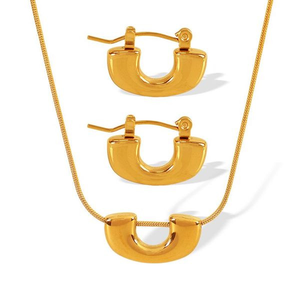 Золотистая цепочка с изогнутой планкой CJL91180