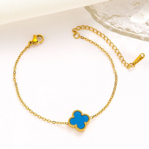 Браслет-нить с голубым клевером 1J12030CJJ