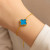 Браслет-нить с голубым клевером 1J12030CJJ