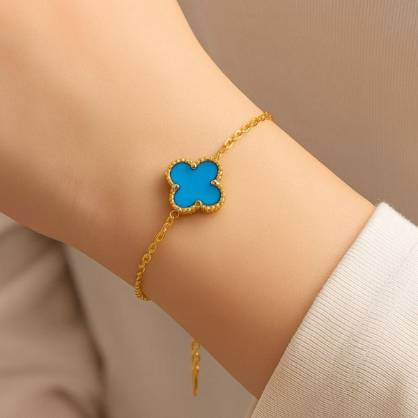Браслет-нить с голубым клевером 1J12030CJJ