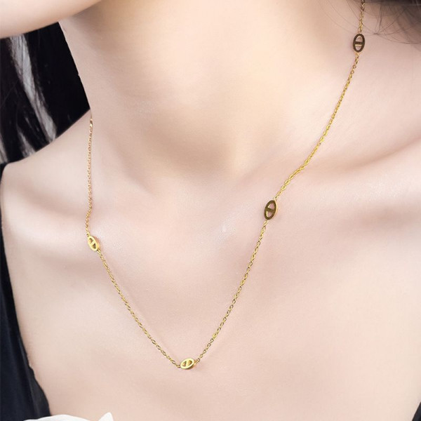 Колье из стали CJH15099