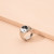 Сет из 6 серебристых колец с различными фигурами 1J11860-1CJJ