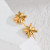 Золотистые серьги-пусеты Полярные звезды CJH86110