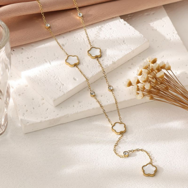 Колье из стали CJP45239