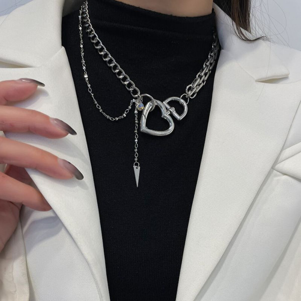 Многослойное колье-галстук в стиле гранж CJH56250