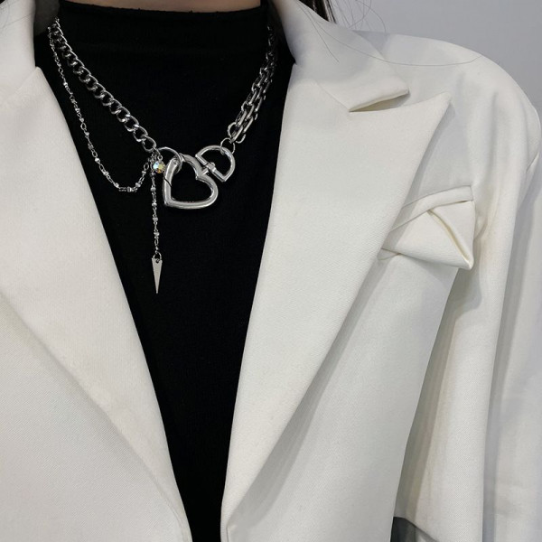 Многослойное колье-галстук в стиле гранж CJH56250