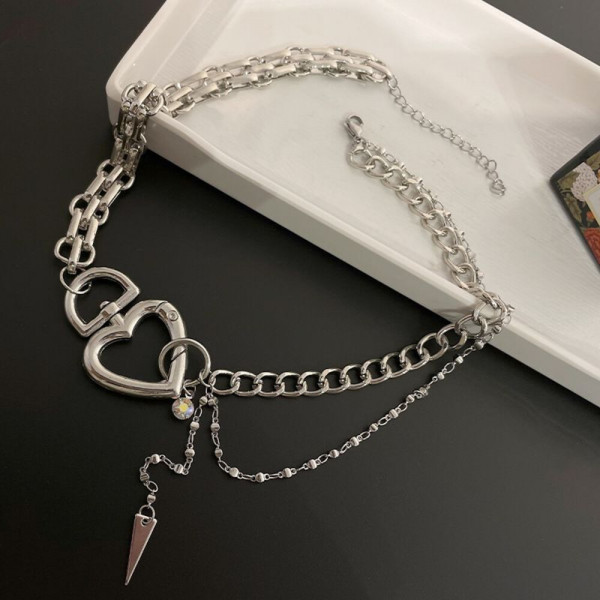 Многослойное колье-галстук в стиле гранж CJH56250