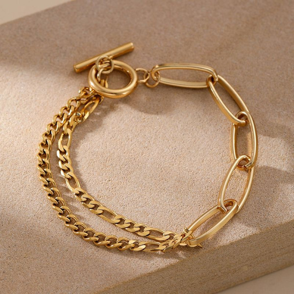 Браслет цепочка золотистого цвета CJN36920