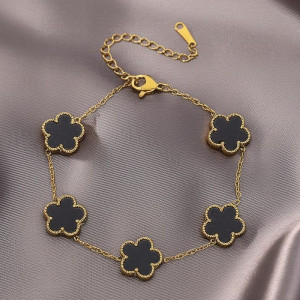 Браслет из титановой стали напыление золотом 1J12035CJJ