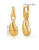 Серьги-конго с подвесками «Золотые капли» Z65693