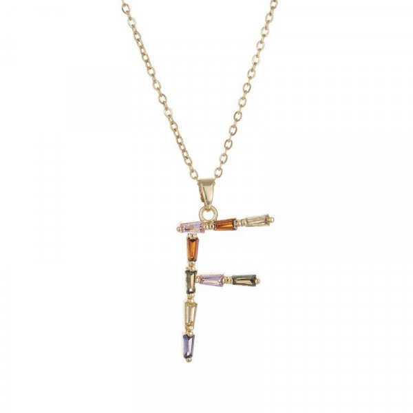 Золотистая цепочка с именной буквой CJL34380