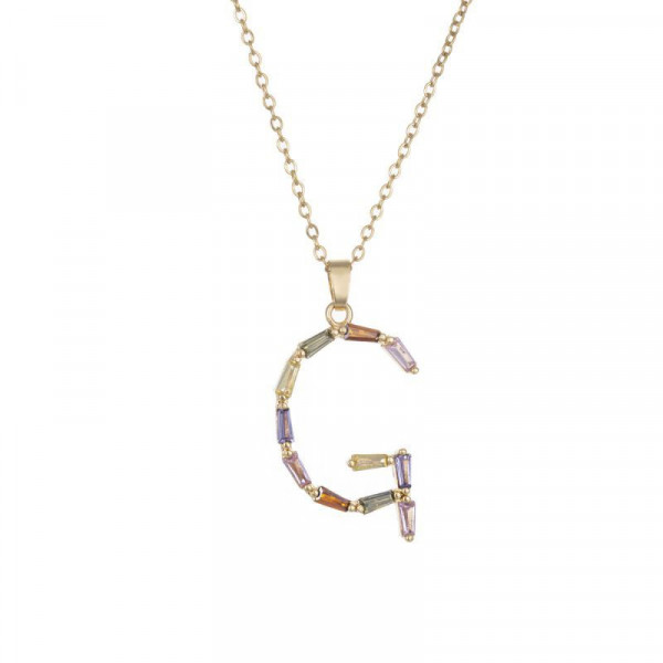 Золотистая цепочка с именной буквой CJL34380